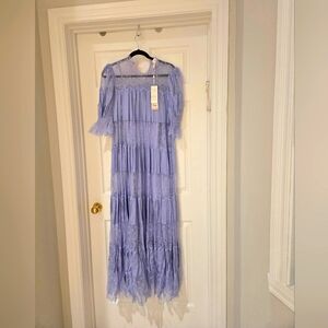 Alice McCAll Elegant Lavender Lace Shear Dress